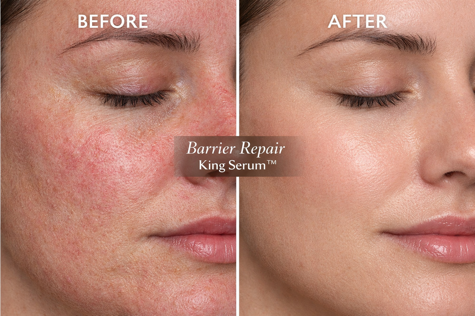 Barrier Repair King Serum | Ceramides + Beta Glucan + Polyglutamic Acid | Deep Repair for Dry, Sensitive & Damaged Skin | Korean Hydration Technology | 30 ml